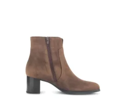 Elegante enkellaarsjes bruin