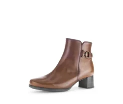 Elegante enkellaarsjes bruin