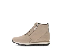 Enkellaarsjes met veter beige