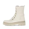 Enkellaarsjes met veter beige