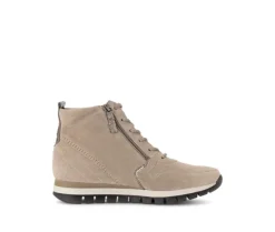 Enkellaarsjes met veter beige