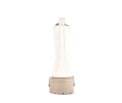 Enkellaarsjes met veter beige