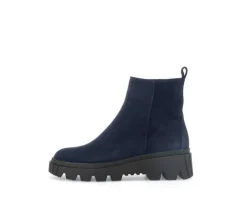 Enkellaarsjes op plateau blauw