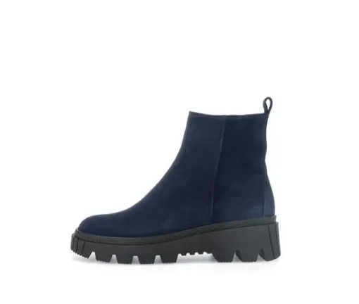 Enkellaarsjes op plateau blauw