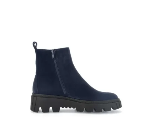 Enkellaarsjes op plateau blauw