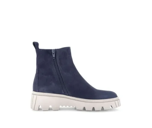 Enkellaarsjes op plateau blauw