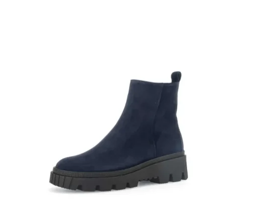 Enkellaarsjes op plateau blauw