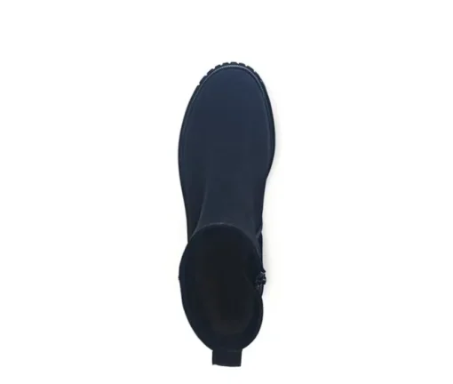 Enkellaarsjes op plateau blauw