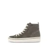Hoge sneaker bruin