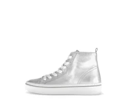 Hoge sneaker zilver