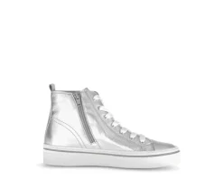 Hoge sneaker zilver