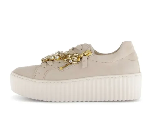 Lage sneaker beige