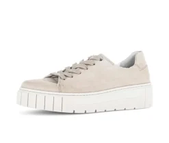 Lage sneaker beige