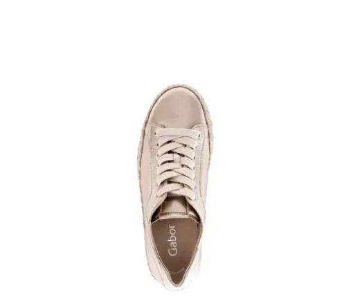 Lage sneaker beige