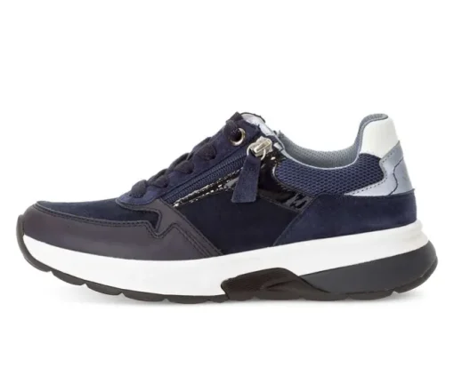 Lage sneaker blauw