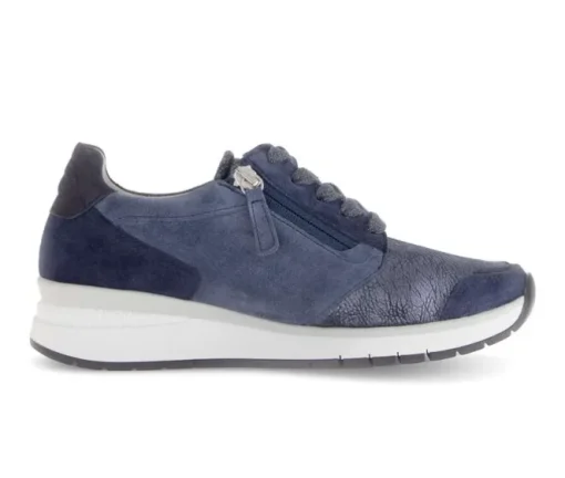 Lage sneaker blauw