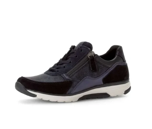 Lage sneaker blauw