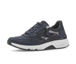 Lage sneaker blauw