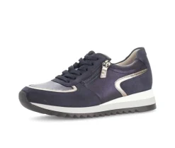 Lage sneaker blauw