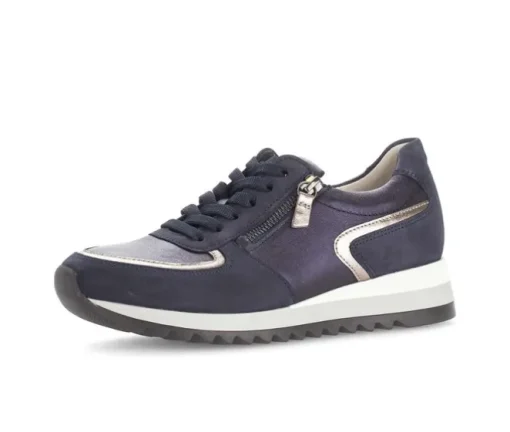 Lage sneaker blauw