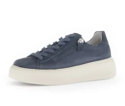 Lage sneaker blauw
