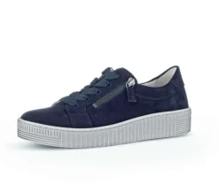 Lage sneaker blauw