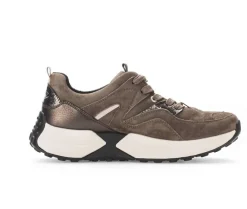 Lage sneaker bruin