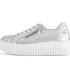 Lage sneaker zilver