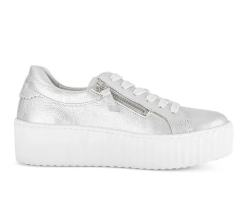Lage sneaker zilver