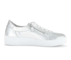 Lage sneaker zilver
