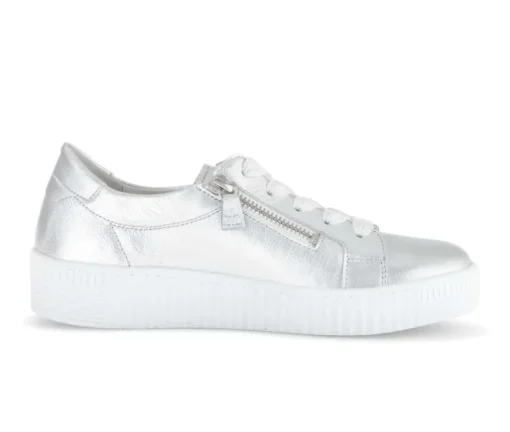 Lage sneaker zilver