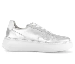 Lage sneaker zilver