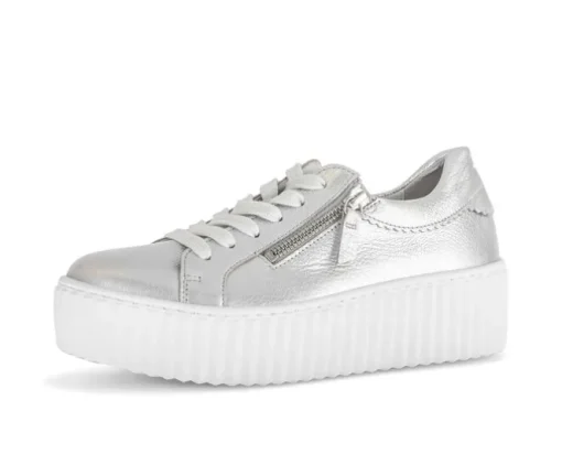 Lage sneaker zilver