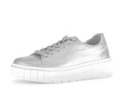 Lage sneaker zilver