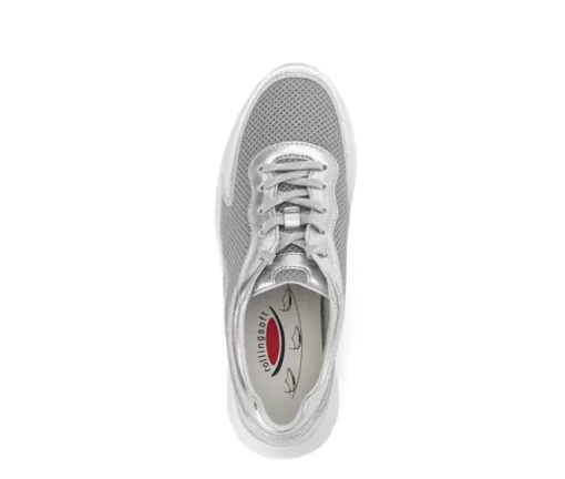 Lage sneaker zilver