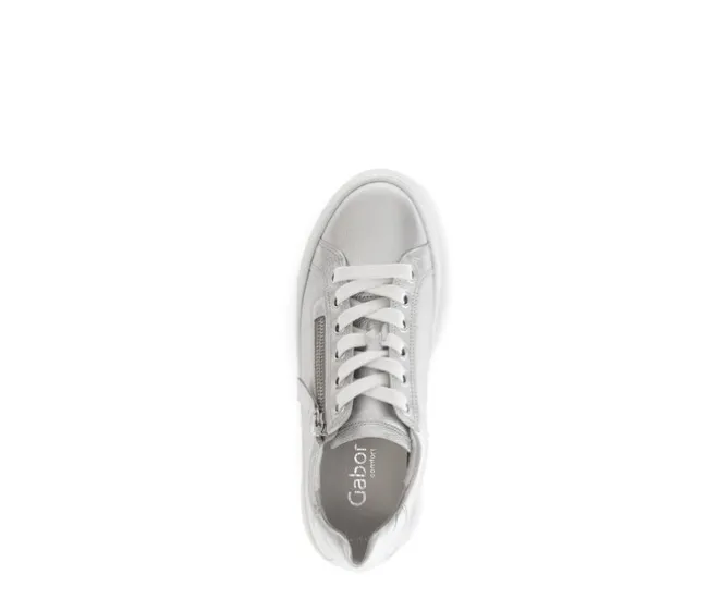 Lage sneaker zilver