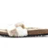 Pluche pantoffel beige