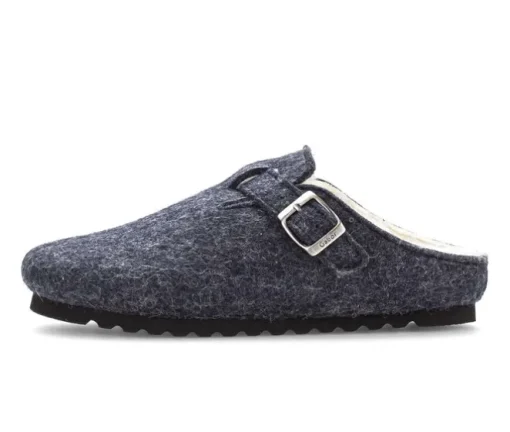 Pluche pantoffel blauw