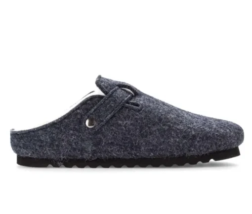 Pluche pantoffel blauw