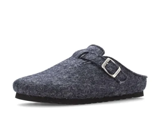 Pluche pantoffel blauw
