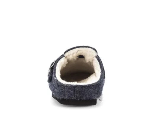 Pluche pantoffel blauw