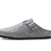 Pluche pantoffel grijs