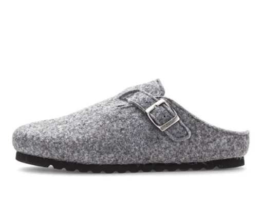 Pluche pantoffel grijs