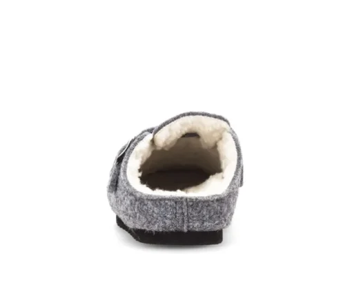 Pluche pantoffel grijs