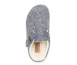 Pluche pantoffel grijs