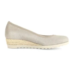 Pump met sleehak beige