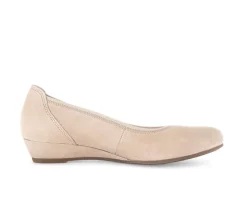 Pump met sleehak beige