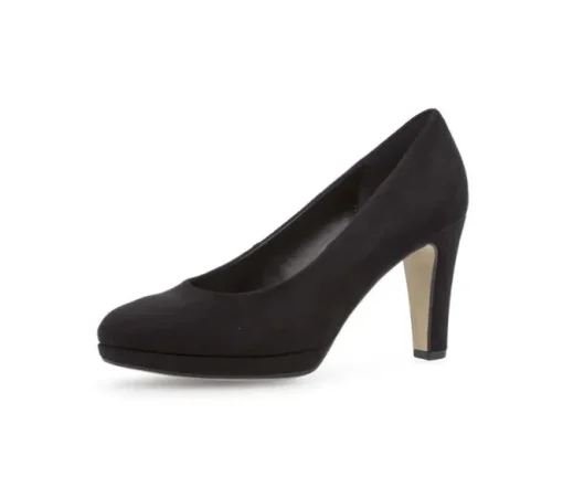 Pump op plateauzool zwart