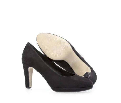 Pump op plateauzool zwart