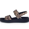 Sandal met riempjes beige